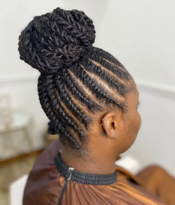 Nigerian Natural Hair Weaving Styles Without Attachment